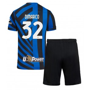 Inter Milan Federico Dimarco #32 Dětské Domácí dres komplet 2024-25 Krátký Rukáv (+ trenýrky)